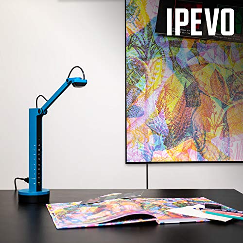 IPEVO VZ-X Wireless 8MP Document Camera, 3 Modes of Connectivity — Wi-Fi, HDMI, and USB, Compatible with Web Conferencing Software, Works Wirelessly with iOS, tvOS, and Android,Black, Blue - Image 5