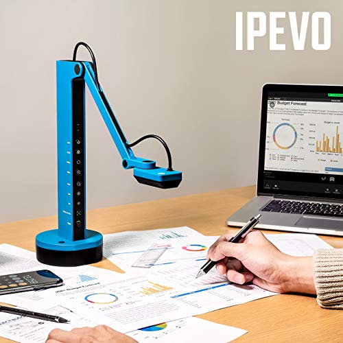 IPEVO VZ-X Wireless 8MP Document Camera, 3 Modes of Connectivity — Wi-Fi, HDMI, and USB, Compatible with Web Conferencing Software, Works Wirelessly with iOS, tvOS, and Android,Black, Blue - Image 4