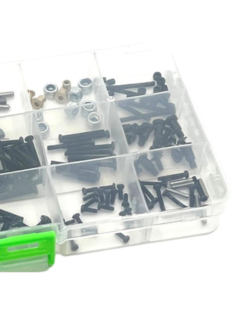 GGOOT RC Screw Kits Repair Tool with Nut, Pin, Wrench with Storage Box DIY Accs Hardware Fastener for 1/12 MN128 MN86 Truck Crawler - Image 5
