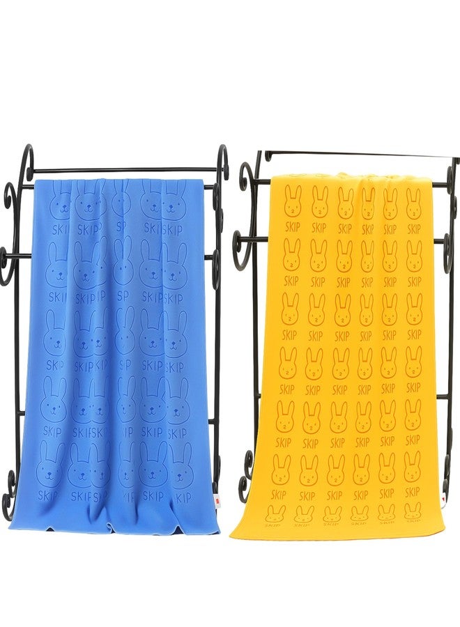EIO Microfibre Bath Towels for Kids -Extra Soft/Quick Dry/Strong Water Absorbent/Bathing Towel for Kids,Boys and Girls Pack of 2 (Towel Medium Set-1) - Image 1