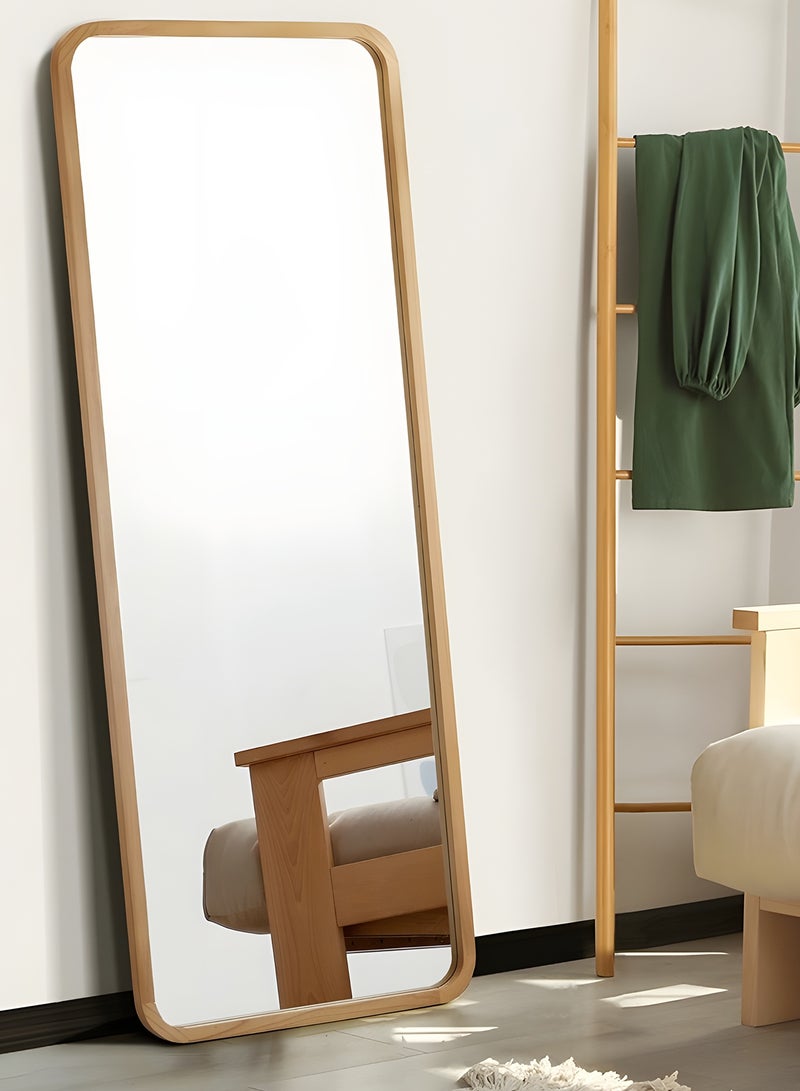 Taimi Large mirror with elegant design 155x45cm - Full length mirror with wooden frame and back stand - Its beautiful design is suitable for living rooms, dressing rooms, bedrooms and shops - Image 2