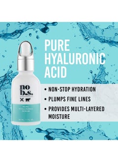 NO B. S. NO BAD STUFF No Bs 100% Pure Hyaluronic Acid Serum For Face Antiaging Serum For Fine Lines And Wrinkles Ultra Hydrating Serum To Repair Dry Skin Great For Sensitive Skin (1 Oz). Includes 2 Skincare Deluxe Minis.  - Image 3