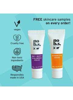 NO B. S. NO BAD STUFF No Bs 100% Pure Hyaluronic Acid Serum For Face Antiaging Serum For Fine Lines And Wrinkles Ultra Hydrating Serum To Repair Dry Skin Great For Sensitive Skin (1 Oz). Includes 2 Skincare Deluxe Minis.  - Image 4