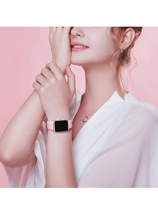 Sport Silicone Bands Compatible with Apple Watch Band 38mm 40mm 41mm Series10 42mm , Strap for iWatch Series 9 8 SE 7 6 5 4 3 2 1 Ultra Women Men - view 3