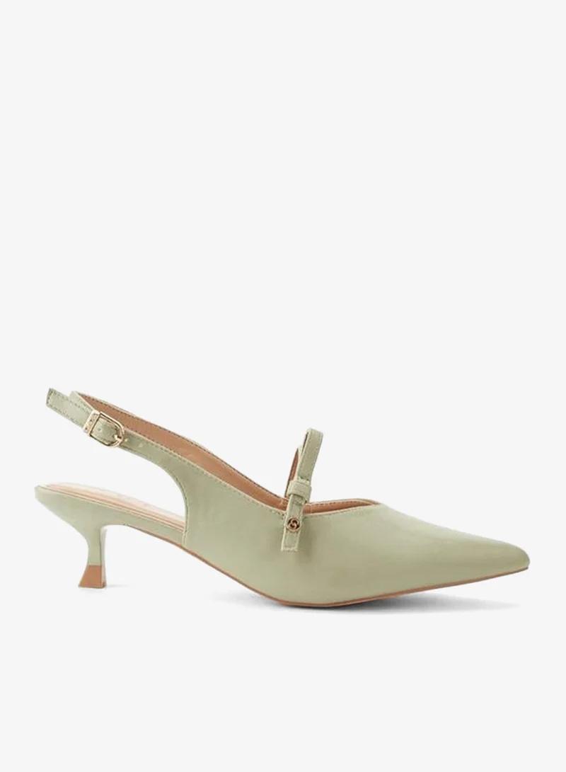 Celeste Women Pointed Toe Kitten Heel Shoes