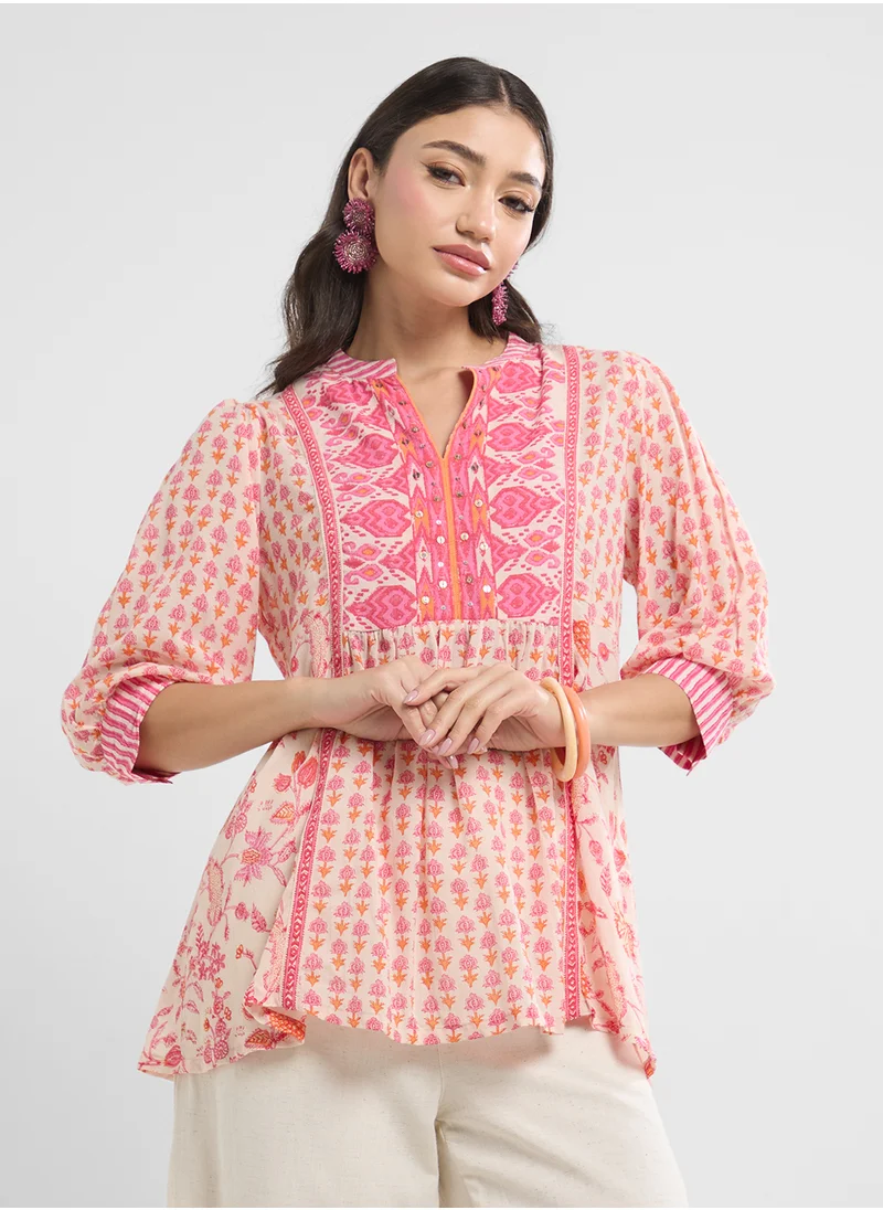 بيبا Printed Short Kurti
