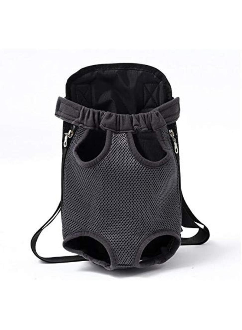 GGOOT Puppy Sling,Cat Sling Pet Dog Carrier Backpack Mesh Outdoor Travel Products Breathable Shoulder Handle Bags For Small Dog Cats(Gray,Samll) - Image 1