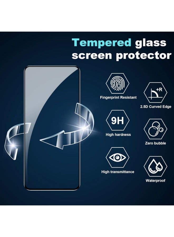 شاشة حماية من الزجاج مقوى 9H ESD Anti Static برميم مضادة للصدمات بحافة سوداء متوافقة مع هونر X7D - Image 2