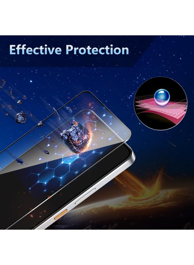 شاشة حماية من الزجاج مقوى 9H ESD Anti Static برميم مضادة للصدمات بحافة سوداء متوافقة مع هونر X7D - Image 3