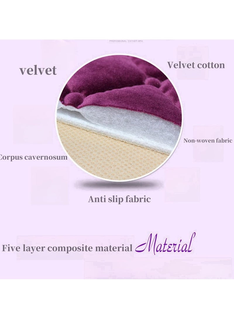 general 3 sets of luxury velour car seat cushion, front and rear seat cushion covers breathable thickened car seat cushion for car driver seat office chair - Image 3