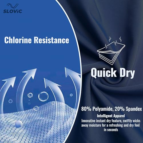 SLOVIC Swimming Costume for Kids [13-14 Years] | Kids Dress for Swimming Pool | Unisex Swimming's Costume for Boys & Girls | Boys Swimmings Costumes with Quick Dry & Chlorine Resistance Material - Image 3