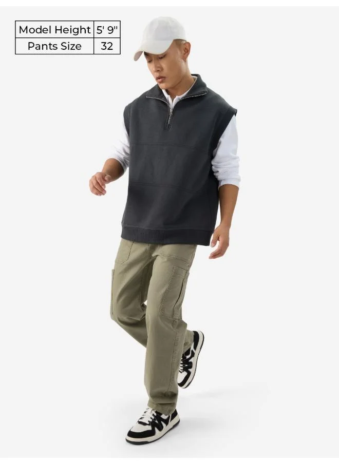 The Souled Store  The Souled Store Men Solids Light Olive (Straight Fit) Jeans for Men | Best Price UAE