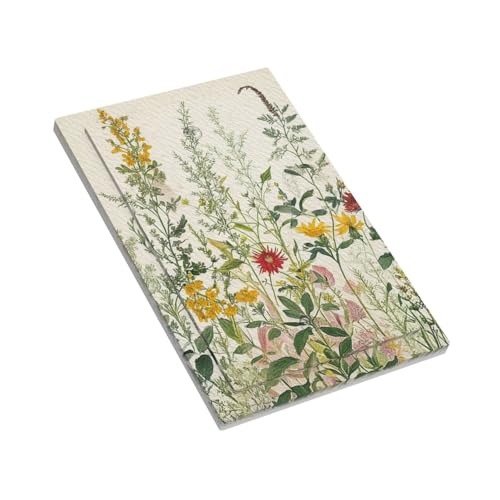 Yamxbfa Decorative Light Switch Cover Plate Rustic Beige Wildflower Green Plants Yellow Floral 1 Gang No Device Single Blank Outlet Covers Wall Plate Cover Switchplate Electrical Face Plate - Image 3
