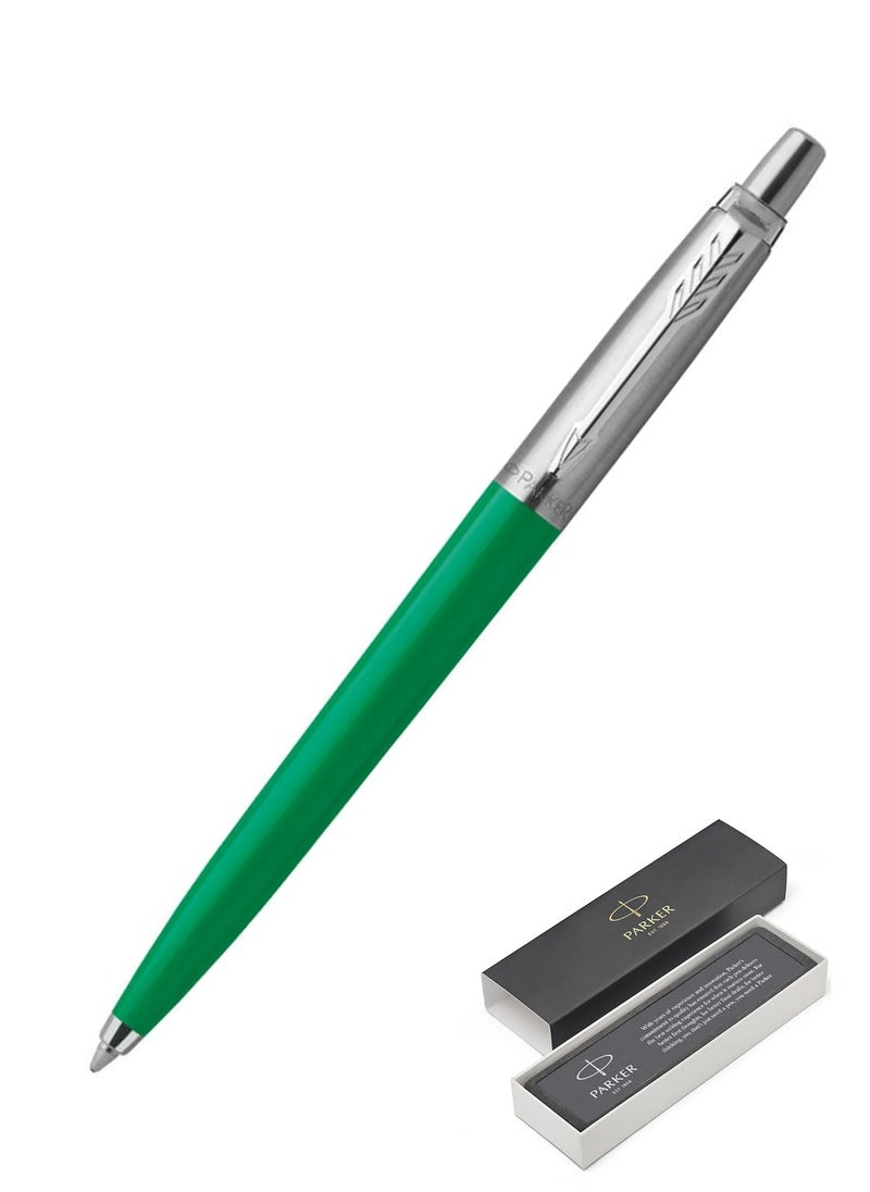PARKER 1-Piece Jotter Original Blue Ink Ballpoint Pen Green Barrel  - Image 1