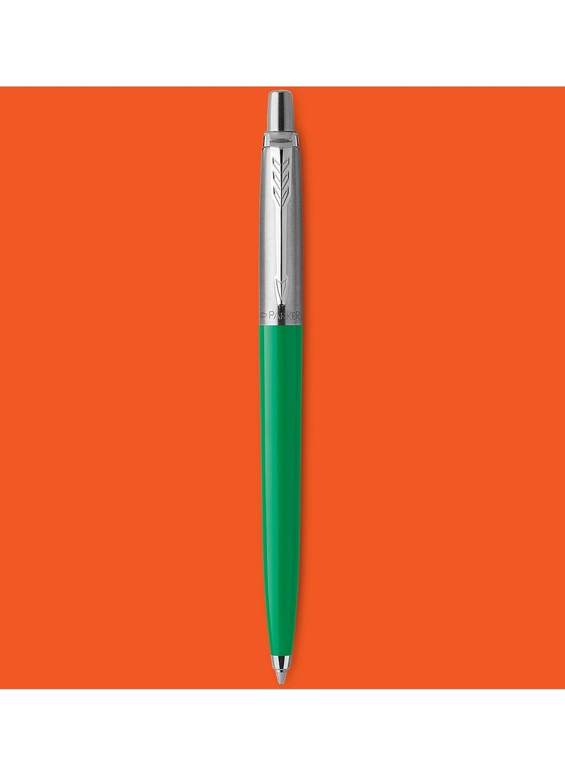PARKER 1-Piece Jotter Original Blue Ink Ballpoint Pen Green Barrel  - Image 3