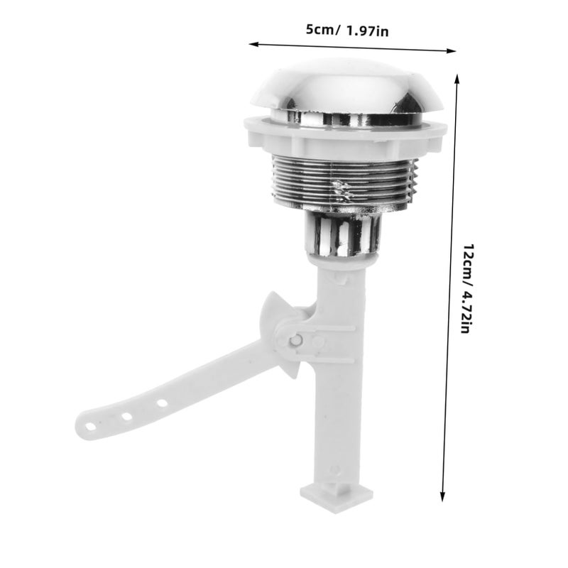 Easy Mount Toilet Flush Lever Push Button Rod For Bathroom Seat - Image 4
