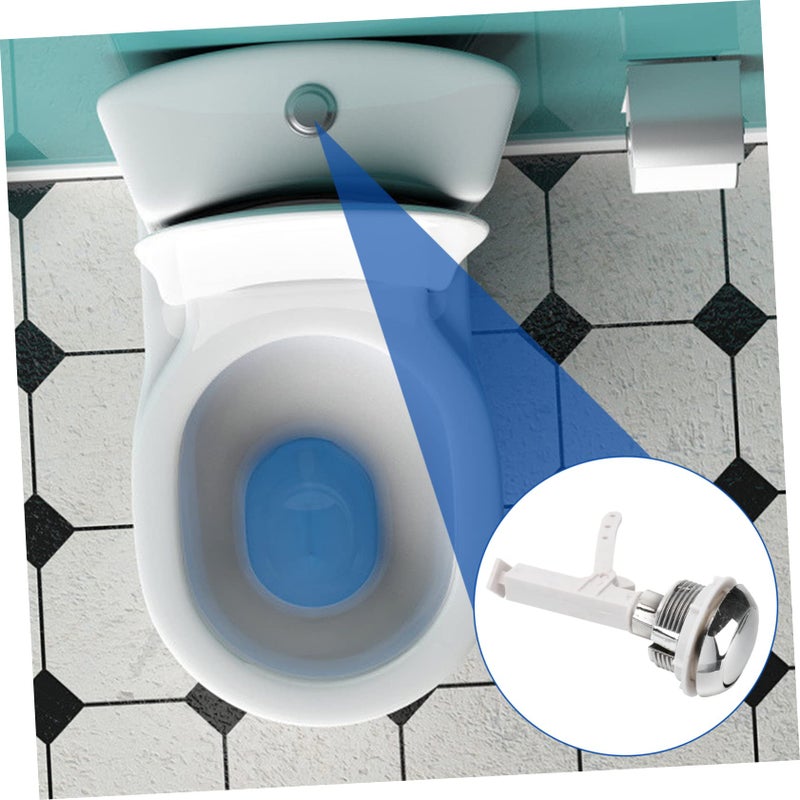 Easy Mount Toilet Flush Lever Push Button Rod For Bathroom Seat - Image 3