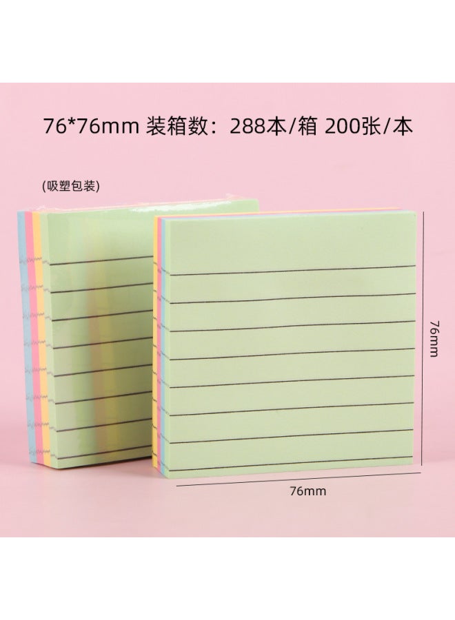 HELPS Colorful Sticky Notes, Cute Creative Sticky Notes, Customized Office Stationery Note Pads, Tearable Student Message Note Paper - Image 1
