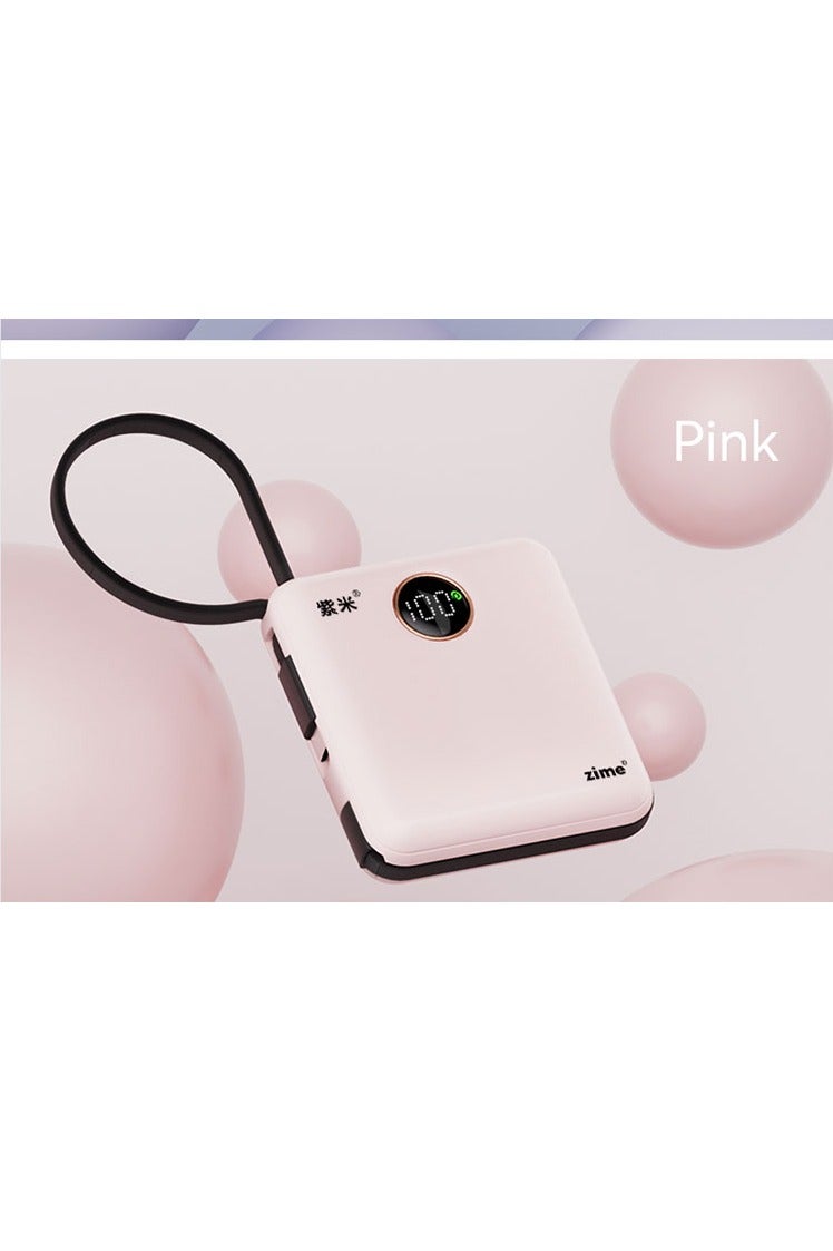 zime باور بانك زيم E28C، 10,000 مللي أمبير 22.5 واط كحد أقصى شاحن محمول سريع مع كابلات USB-C وموصل مدمجة، 1 USB-C، 1 USB-L، حزمة بطارية لهواتف آيفون 16/15/14، جالاكسي، والمزيد - Image 1