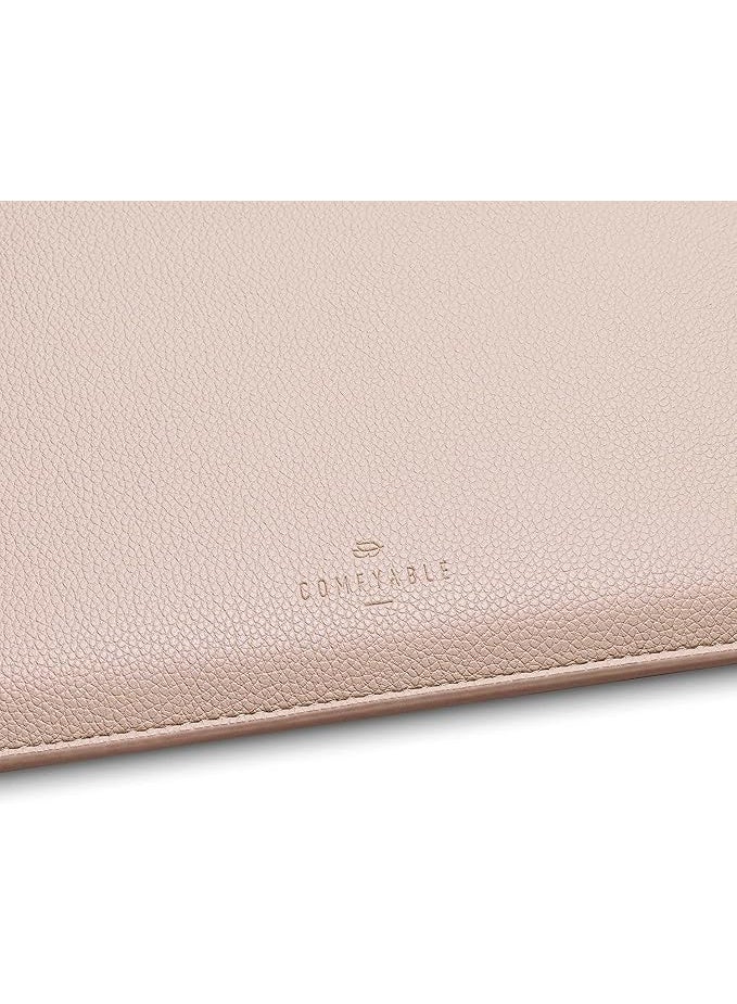 Comfyable Laptop Sleeve 15 Inch Precisely Compatible with MacBook Air 15" M4 2025 A3241 & M3 2024 A3114 & M2 2023 A2941, Faux Leather Cover Case, Sand - Image 5