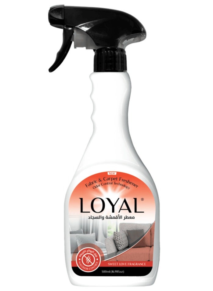 معطر للأقمشة والسجاد برائحة الحب الحلو 500 مل