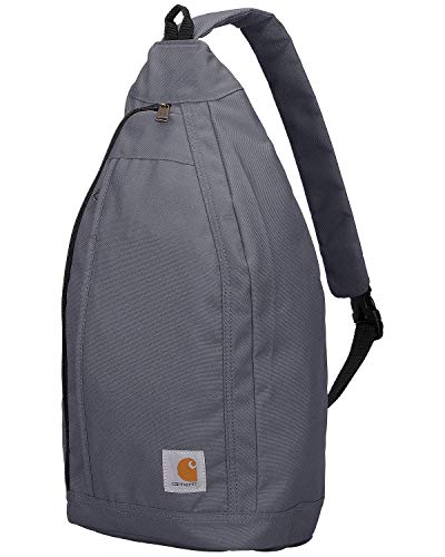 Carhartt Sling Bag, Sling Crossbody Backpack with Side Release Buckle & Tablet Sleeve, Gray - Image 4