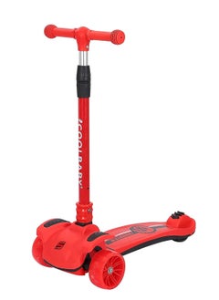 Cool Baby Kid's Scooter 3 Wheels Big Pedal Foldable Kick Scooter with Music, Height Adjustable with LED Light Wheels  - Image 4