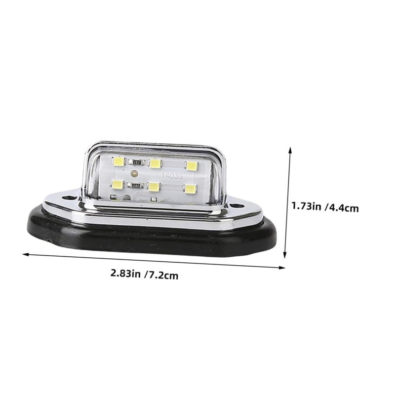 2pcs LED License Plate Lights Easy Installation Rear Lamp for Car Train Marker Multiple Vehicles - Image 3