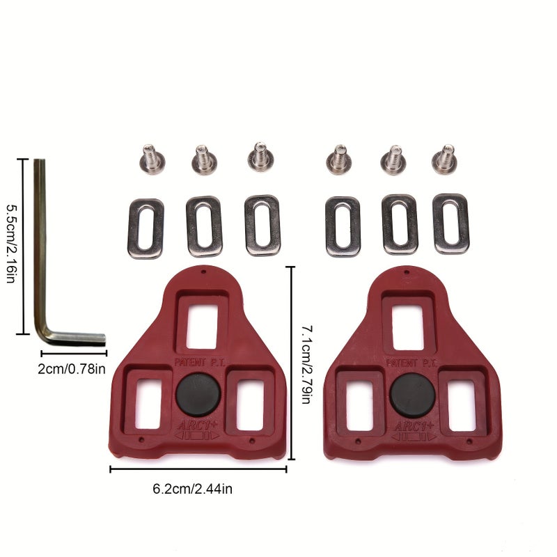 Generic Mountain Bike Shoes SPD Compatible Cleat Set Round road lock-LOOK
