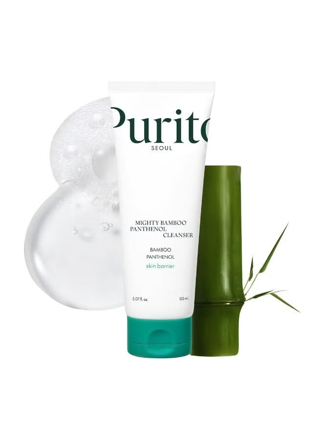 PURITO Mighty Bamboo Panthenol Cleanser, Gentle Face Wash for Moisturizing 150ml - Image 1