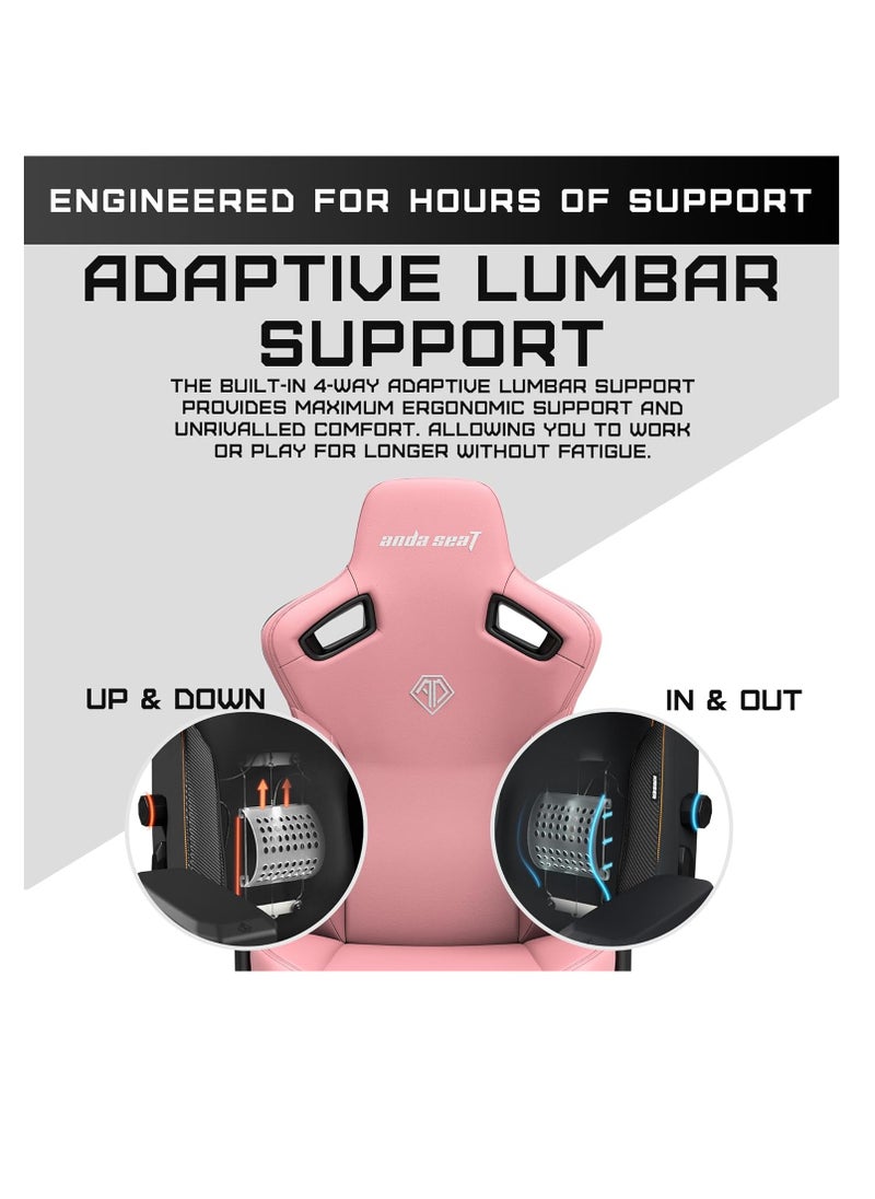 Anda Seat - AndaSeat Kaiser 3 Series Premium Ergonomic Gaming Chair, CREAMY PINK | AD12YDC-XL-01-P-PV/C - Image 1