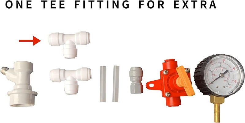 semfeil brew BlowTie Diaphragm Ball Lock Keg Beer Spunding Valve For Brewing Complete Kit for Home Brewing Beer Spunding Valve Corny keg Ferment CO2 Constant pressure valve - Image 2