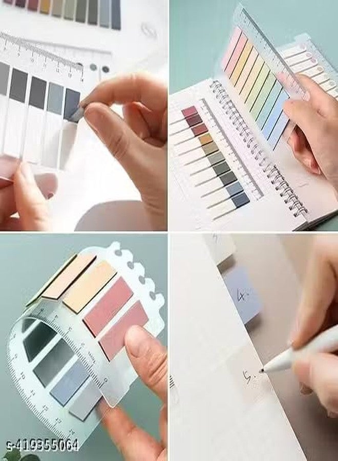 Dino's DINOS Multicolor Sticky Index Tabs - Transparent Adhesive Page Markers for Study Material, Books & Planner Organization - Image 4