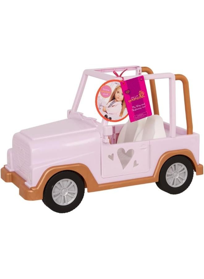 Our Generation My Way & Highways 4 × 4 Purple Jeep BD37930 Doll Vehicle for 46 cm Dolls from 3 Years - Image 2