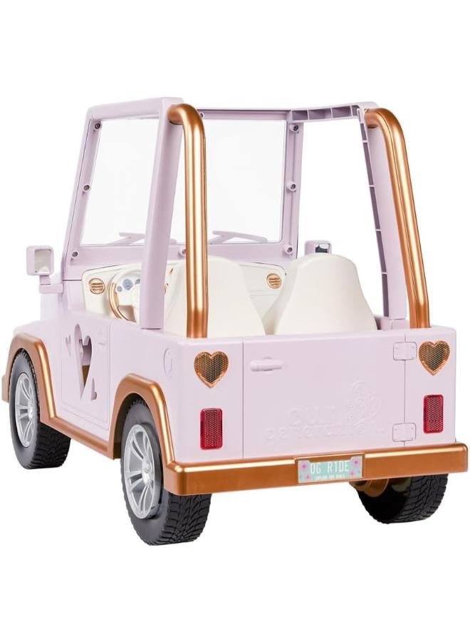 Our Generation My Way & Highways 4 × 4 Purple Jeep BD37930 Doll Vehicle for 46 cm Dolls from 3 Years - Image 1