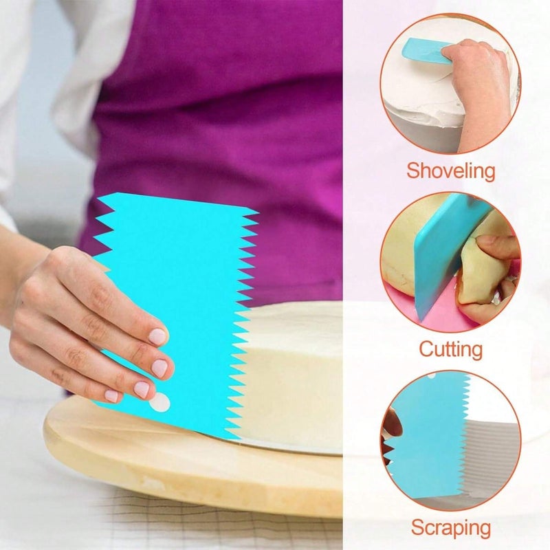 40 Pcs Blue Cake Decorating Tools Set With Piping Nozzles Icing Bags - Image 5