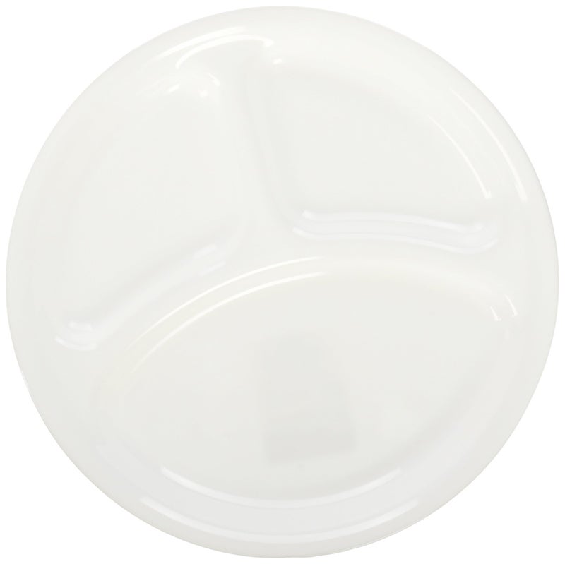 Corelle Livingware 10.25" Divided Dish - Set of 6 - Divided Plate, Dishwasher & Microwave Safe