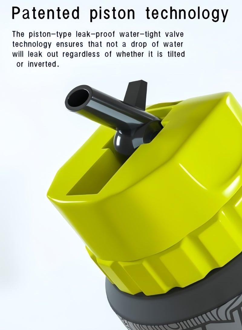 إنلي زجاجة مياه لركوب الدراجات الجبلية وزجاجة مياه رياضية وزجاجة مياه محمولة 650 مل - Image 3