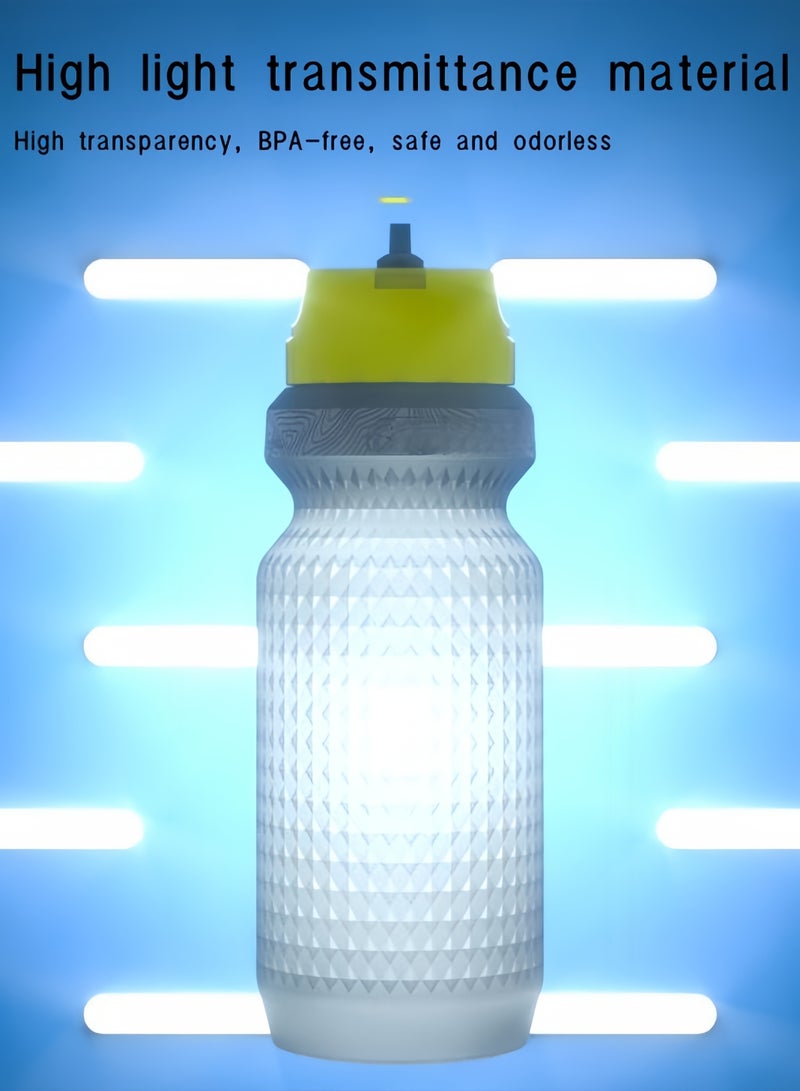 إنلي زجاجة مياه لركوب الدراجات الجبلية وزجاجة مياه رياضية وزجاجة مياه محمولة 650 مل - Image 2