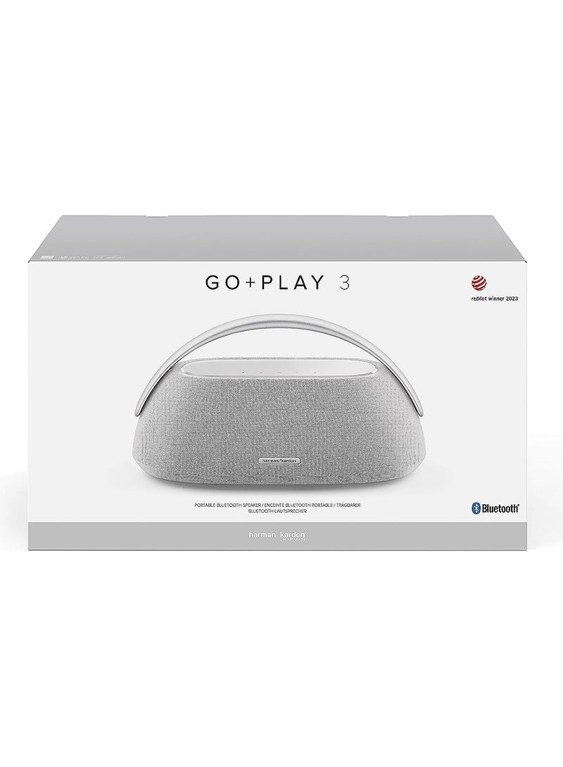 harman kardon Go + Play 3 Portable Bluetooth Speaker HKGOPLAY3GRYUK Grey - Image 4