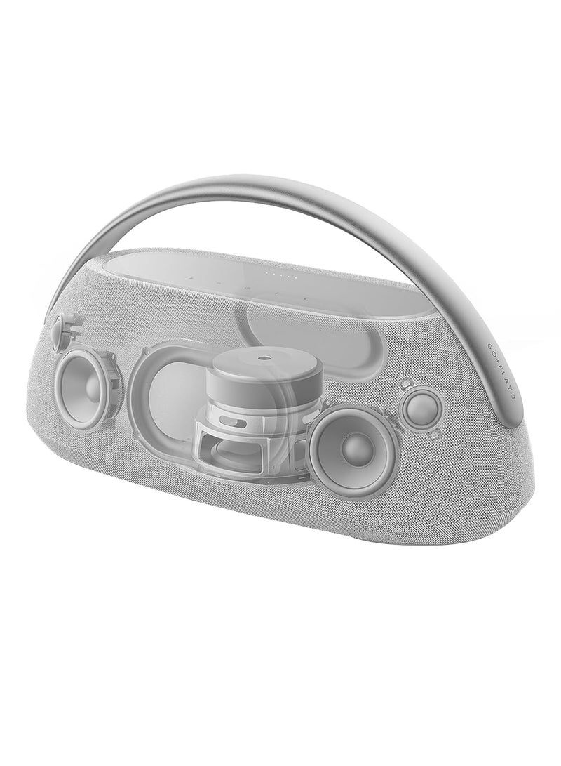 harman kardon Go + Play 3 Portable Bluetooth Speaker HKGOPLAY3GRYUK Grey - Image 3