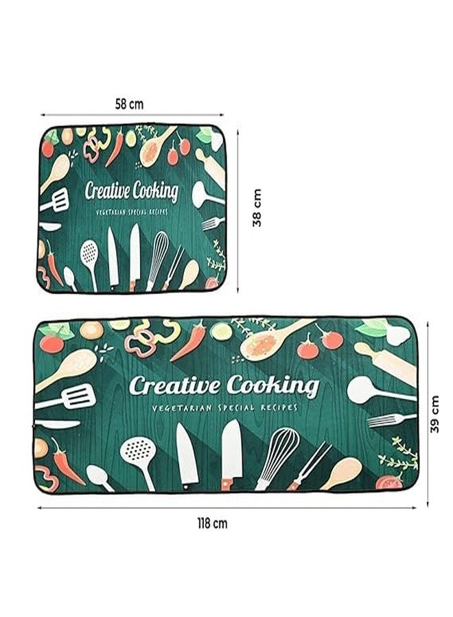 ERITIN Anti-Slip Kitchen Mat Set – Fresh Kitchen Theme - Image 3