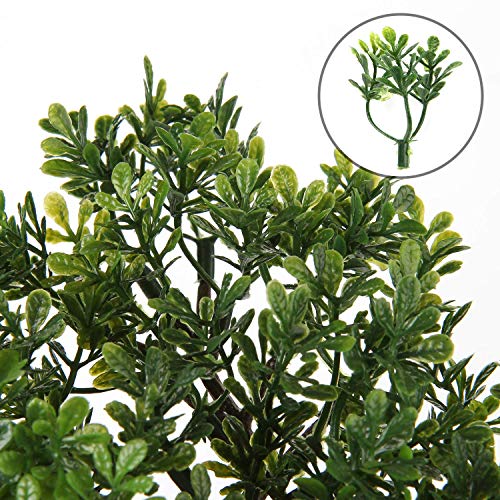 Briful Artificial Bonsai Tree Juniper Faux Plants Indoor Small Fake Plants Decor with Ceramic Pots for Home Table Office Desk Bathroom Shelf Bedroom Living Room Farmhouse Decorations - Image 5