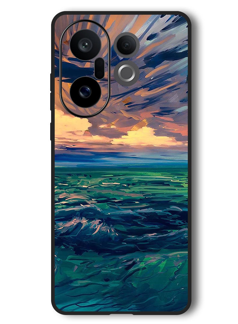 Theodor Case Compatible with Vivo X200 FE 6.31 Inch Protection Shockproof Bumper Cover Landscape - Image 1