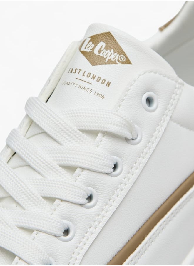 Lee Cooper - Men's Panelled Sneakers with Lace-Up Closure - Image 1