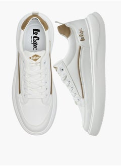 Lee Cooper Men's Panelled Sneakers with Lace-Up Closure  - Image 1