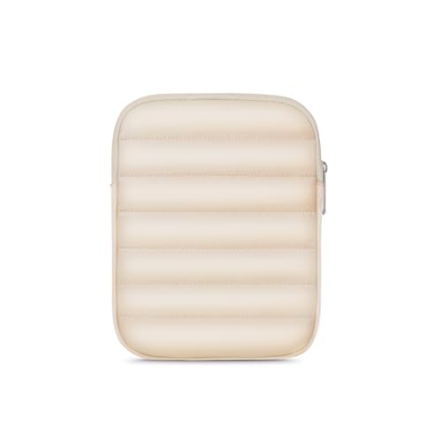 Clezolraa 6-7 Inch Puffy Sleeve Case for 7" Kindle Paperwhite 12th Gen/Colorsoft 2024, 6.8" Kindle Paperwhite 11th Gen, 6" Kindle 11th Gen 2024/2022, Oasis, Protective Pouch Bag, Beige - Image 1