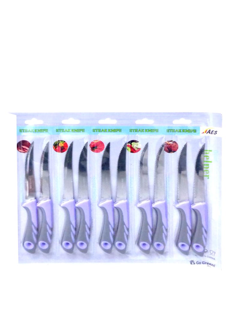 AES Stainless Steel Kitchen Knife sets 12 Pcs - Image 1