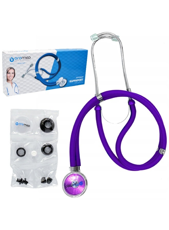 اوروميد OROMED ORO-SF301 Sprague Rappaport Type Stethoscope – High Definition Pediatric & General Use- Color Violet in arabic - Image 2