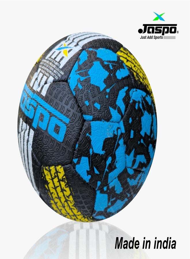 jaspo Street Hand Stitched Synthetic Rubber Classic Football Size: 5 with a Hand Air Pump - Image 3